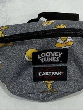Eastpak Grey & Yellow Tweety Print Waist Bag